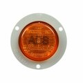 Truck-Lite Abs, Led, Yellow Round, 2 Diode, Marker Clearance Light, P3, Gray Polycarbonate Flange Mount 30271Y
